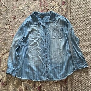 Natural Reflections chambray button down shirt